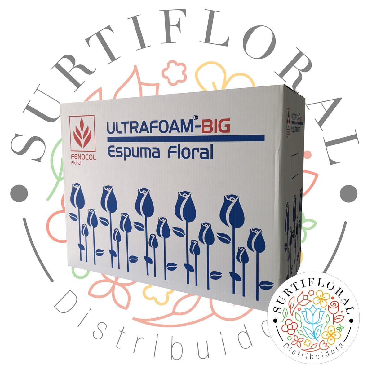 Caja de bloques de espuma floral Big